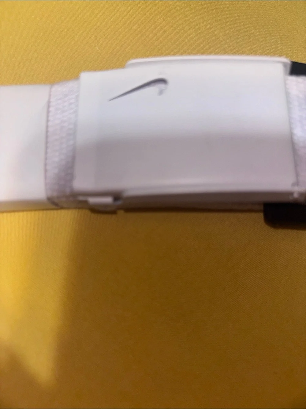 Nike White Belt Adjustable Wearable Cotton with metal buckle, Brand New